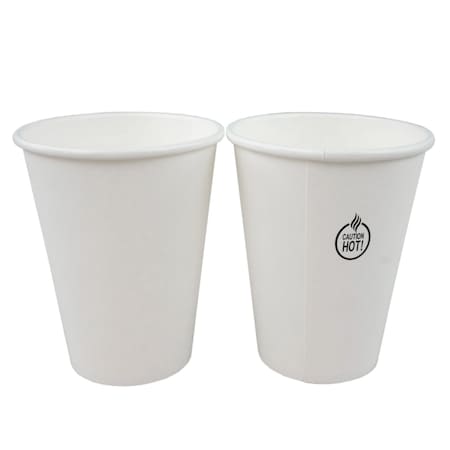 Abena Hot Cup, Abena, 11 cm, white, PE/paperboard, 12 oz Lid is Item No 5198, PK1000 1999910090